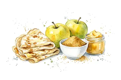 Aumônières de pommes rôties