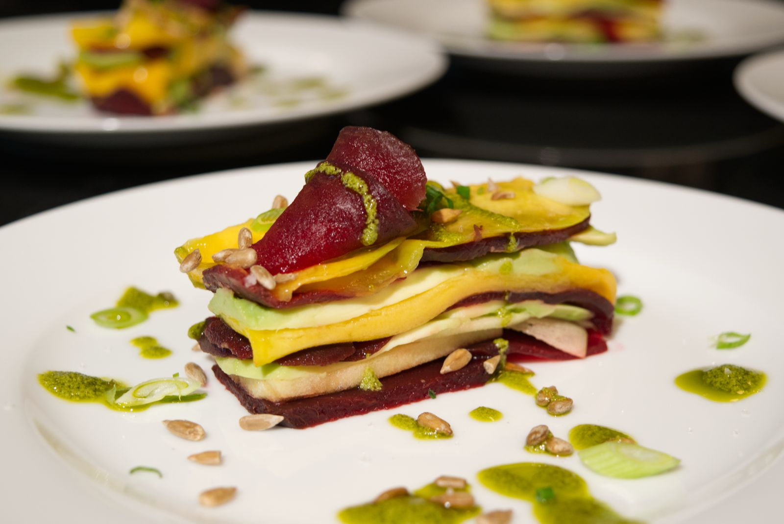 Plated dish from a Signature cooking class at Le 3ème Cercle, Paris 11